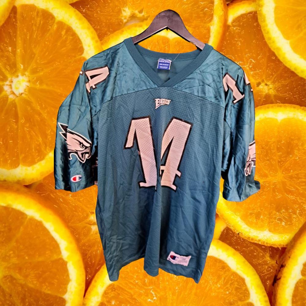Champion Eagles #14 Detmer Green Jersey Size 48